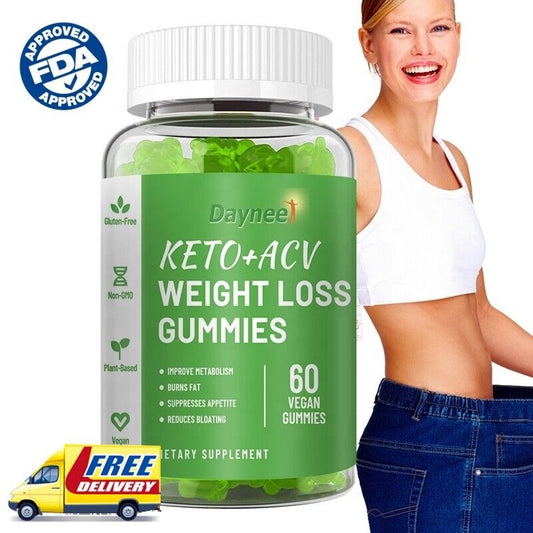 60 Gummies KETO+ACV Vegan Gummies - Weight Loss & Slimming Detox