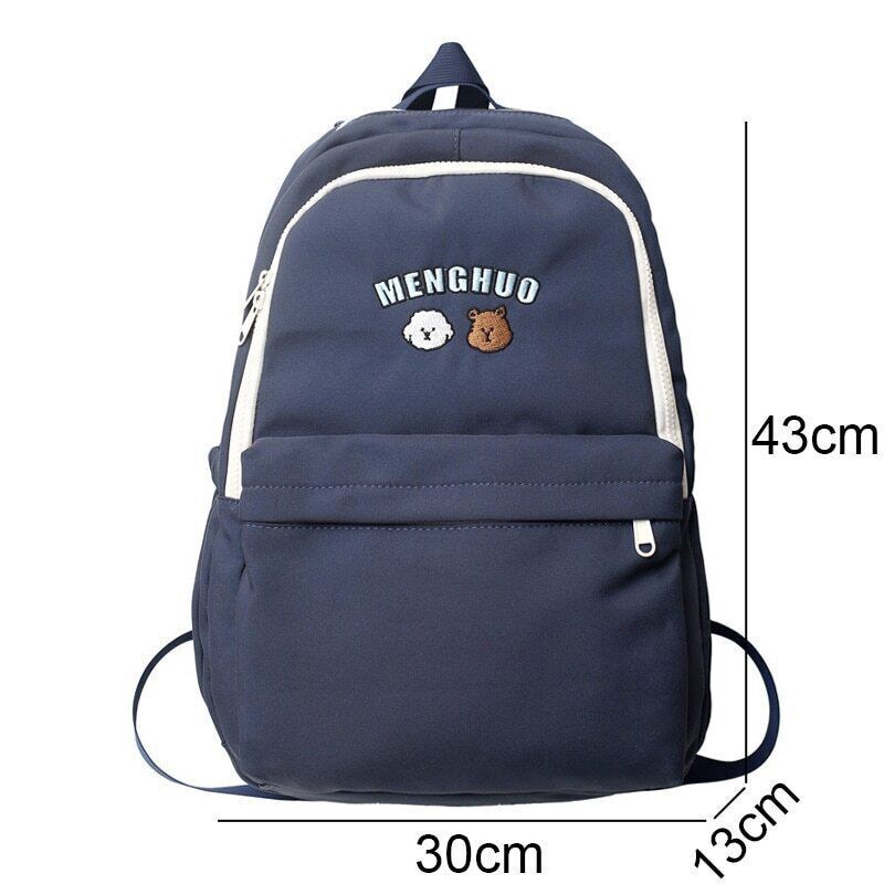 Lady Student Bag Cool Female College Book Backpack Women Nylon School Bag