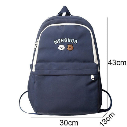 Lady Student Bag Cool Female College Book Backpack Women Nylon School Bag