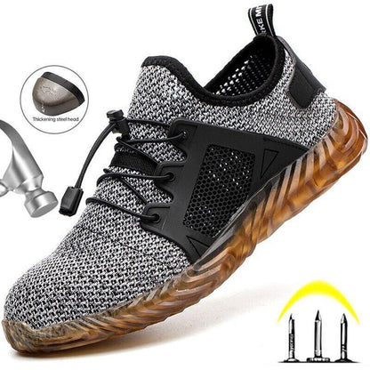 Work Shoes Men Women Steel Toe Cap Shoes Puncture-Proof Boots Sneakers