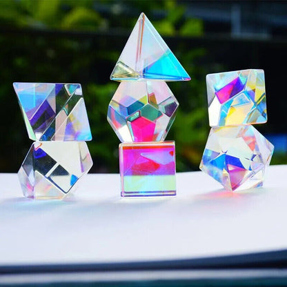 Prism Glass Cube Hexahedral Optical Color Clear Prisma Photography Decor 18-20mm