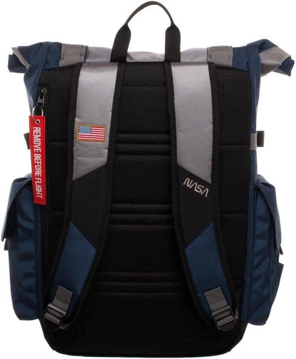 NASA Backpack Roll Top Built Up Laptop Bag