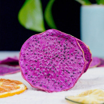 Natural Dried Red Pitaya Slices Dragon Fruit Wheels Makes A Healthy Tea