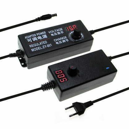 Adjustable Power Adapter AC To DC Power Supply 3V 5V 6V 9V 12V 15V 18V 24V 1A 2A