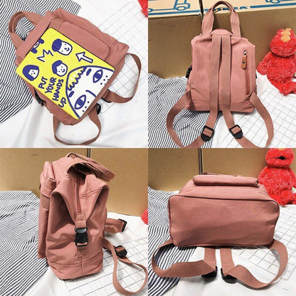 Student Backpack Female Women School Bag Girl Nylon Backpack handle Book Bag