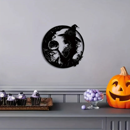 1pc Metal Witch Wall Art - Add A Terrible Touch To Your Home Decor