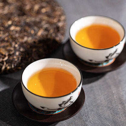 357g High Quality Yunnan Pu'er Tea Cake Raw Tea Cake