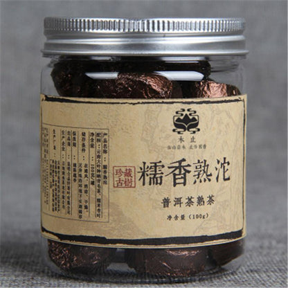 100g Yunnan Pu-erh Tea Puer Tuo Cha Small Canned Glutinous Rice Pu Er Cooked Tea