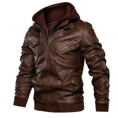 Men's Leather Jackets Autumn PU Jacket Biker Leather Coats Clothing