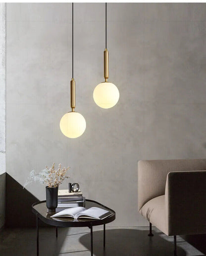 Pendant Lights Modern LED Glass Ball Gold Black Indoor Kitchen Dining Lamp Decor