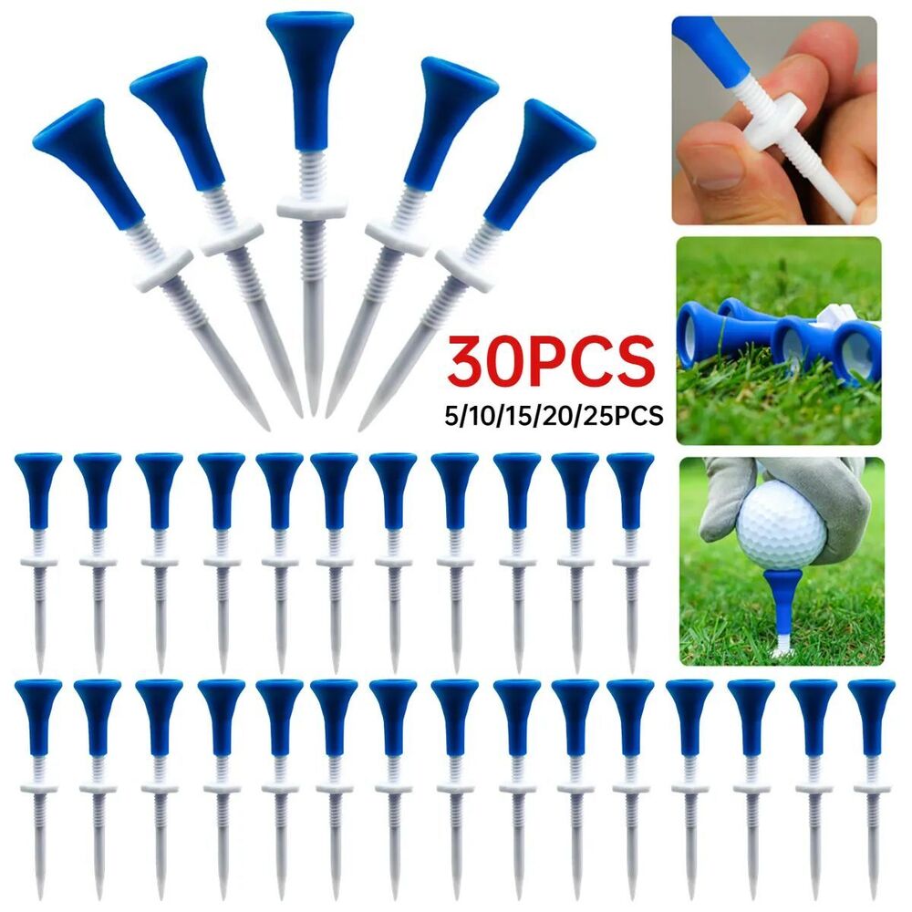 5-30pcs Mini Golf Ball Tee Holder Adjustable Height Golf Limit Tees Plastic Golf