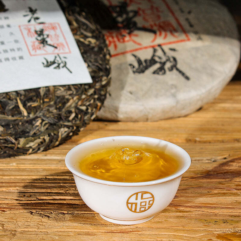 357g Puerh Raw Tea Yunnan Laomane Pu-erh Shengcha Cake Menghai Pu'er Green Tea