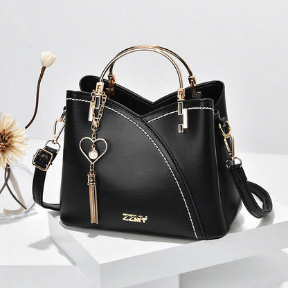 Faux Leather Shoulder Bag Tote Purse Handbags Messenger Crossbody Satchel