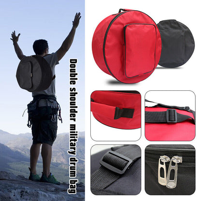 14 Inch Durable Snare Drum Bag Backpack Case with Shoulder Strap Outside Pockets