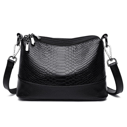 Mom Bag Shoulder Messenger Bag Multilayer Soft Leather Bag Satchel Wallet