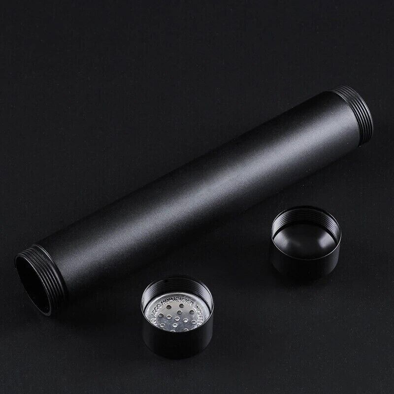 Cigar Cases Portable Metal Tube Mini Humidor Single Pipe Travel Storage 30x190mm