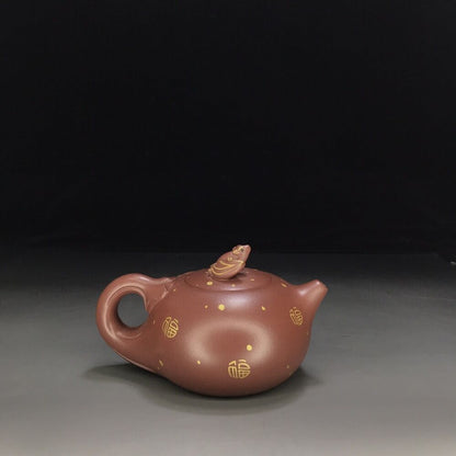 vintage chinese yixing purple clay teapot zisha ceremony teaware collection rare