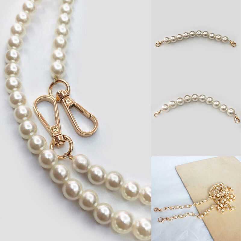 Pearl Bag Purse Strap Chain Shoulder Crossbody Bag Strap Handbag Replacement