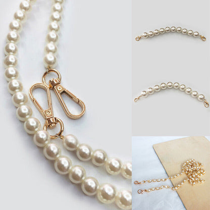 Pearl Bag Purse Strap Chain Shoulder Crossbody Bag Strap Handbag Replacement