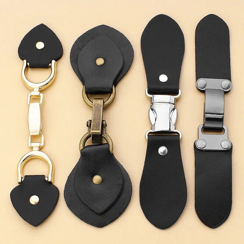 Women Belt Buckle Metal Coat Windbreaker Cardigan Jacket Leather Hook Decoration
