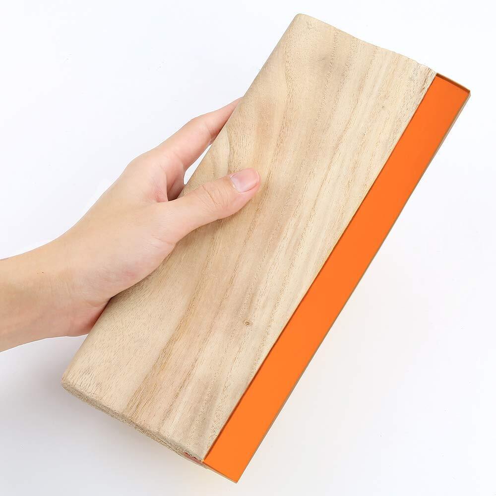 Silk Screen Printing Tools Wood Squeegee Scrapers Aluminum Emulsion Scoop Coater