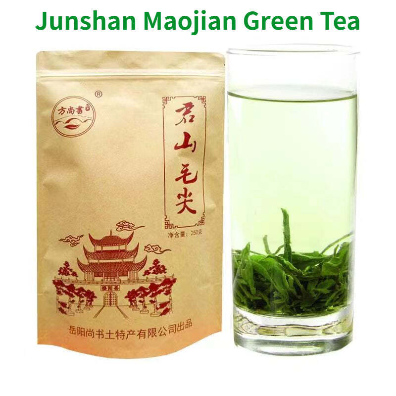 250g Junshan Maojian Green Tea Bag Package Loose Leaf Organic Chinese Green Tea