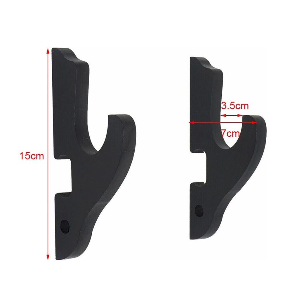 Sword Stand Holders 1 Pair Wooden Wall Mount Samurai Katana Tanto Hangers 15x7cm