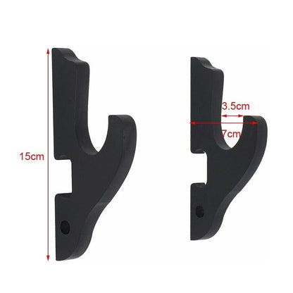 Sword Stand Holders 1 Pair Wooden Wall Mount Samurai Katana Tanto Hangers 15x7cm