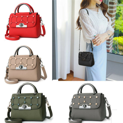 New Women's Ladies Shoulder Bag Faux Leather Handbags Cross Body Tote Bag Purse