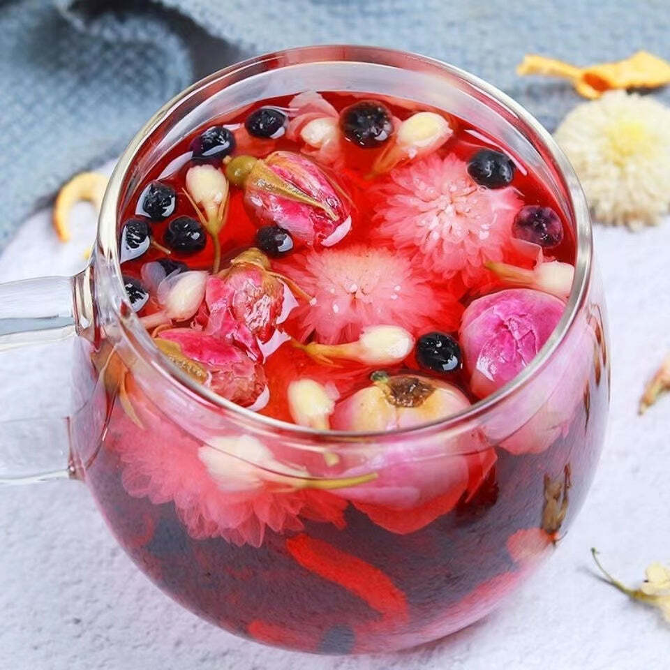 100g Rose Roselle Tea Herbs Flower Tea Black Gouqi Dried Tangerine Chrysanthemum