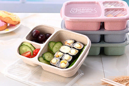 Food Container Storage Tableware Heated Dinnerware Lunch Bento Box Dining Tools