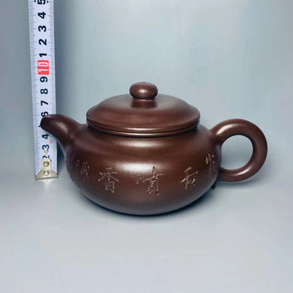 Vintage Chinese Yixing Purple Clay Teapot Zisha Ceremony Gift Teaware Exquisite