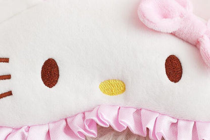 Cute For Hello Kitty Women Soft Sleep Aid Mask Eye Shade Blindfold Cover