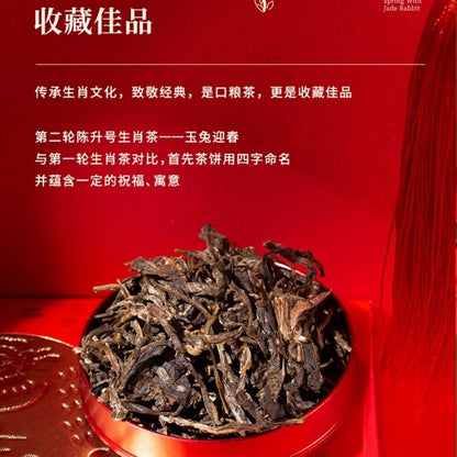 Pu'er Tea, 2021, Chen Shenghao, Jade Rabbit Yingchun Jade Rabbit Yingchun, 357 grams, raw