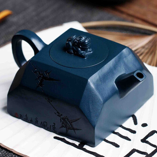 Chinese Yixing Purple Clay Teapot Tea Set Pot Zisha Ceramic Cute Decor Figurine