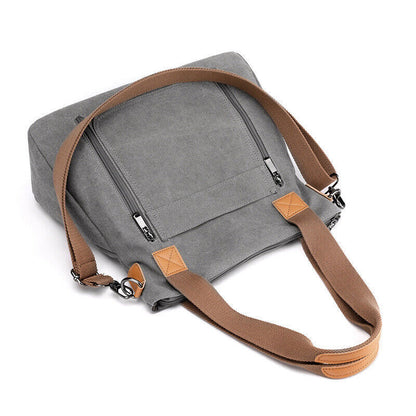 Women's Canvas Choulder Bag Casual Fashion Large Capacity Cross-body Bag