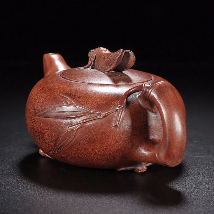 Chinese Yixing Purple Clay Teapot Tea Set Pot Zisha Ceramic Cute Decor Figurine