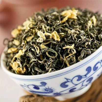 Jasmine flowers green tea jasmine flurries chinese tea green jasmine flower 50g