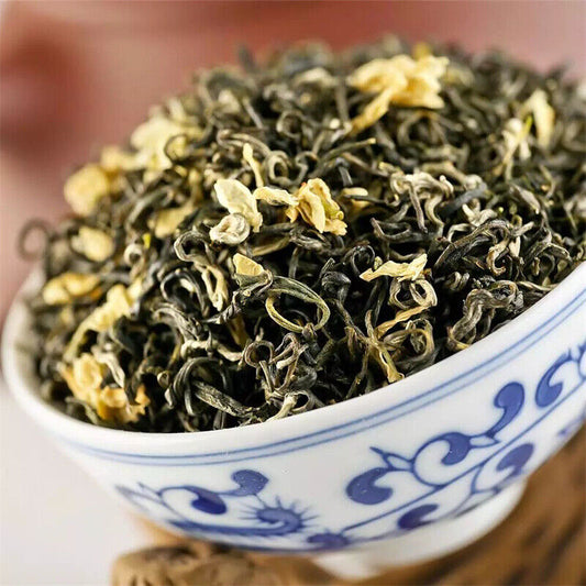 Jasmine flowers green tea jasmine flurries chinese tea green jasmine flower 50g