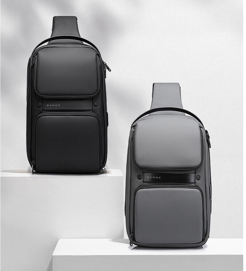 Charging Port Water Resistant Chest Pack Sling Bag Crossbody Backpack Business