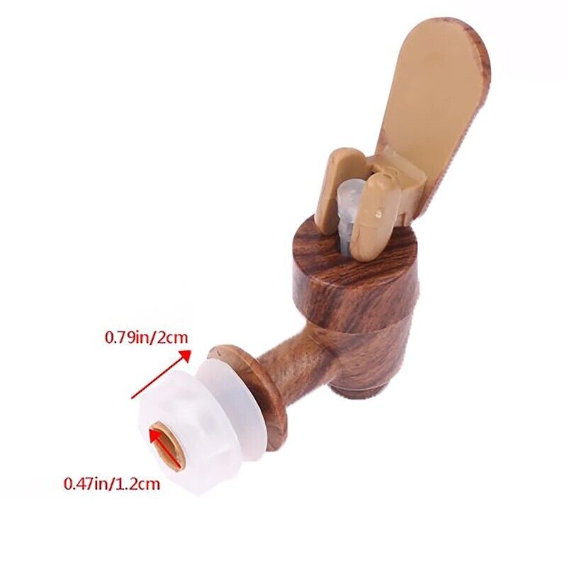 Faucets 12mm Wood Grain Leak Proof Water Glass Tank Tap Wine Beverage Dispensers