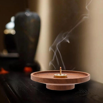 Handmade Wooden Incense Holder Tray for Sticker Home Decoration Meditation Set