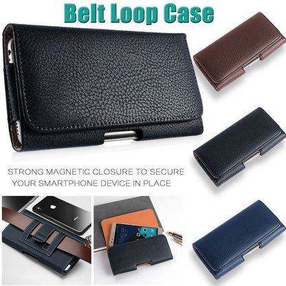 LG G6 G7 G8 G8X G8S ThinQ Phone Leather Belt Clip Pouch Holster Carry Case Cover