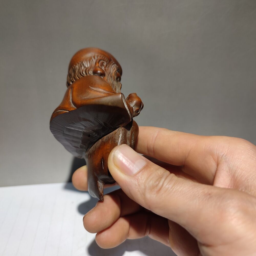 put edge buddha statue gift sculptures home decor wood wooden carved figure art