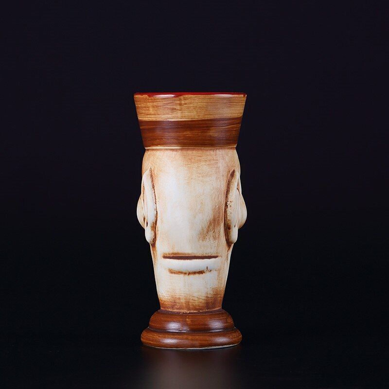 Wine Cups Creative Hawaii Tiki Porcelain Drinks Beer Mug Bar Tools 470ml Ceramic