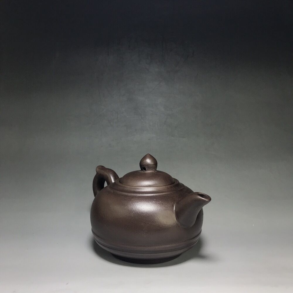 vintage chinese yixing purple clay teapot zisha ceremony carving Collectible art