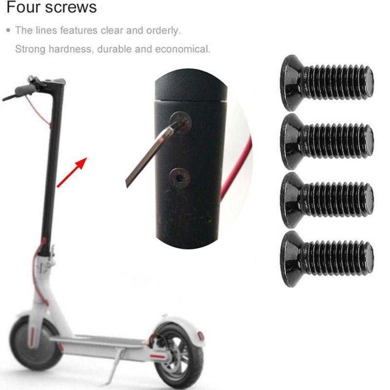 4Pcs Original Front Tube Screws Electric Scooter Handle Bar Front Holder Parts