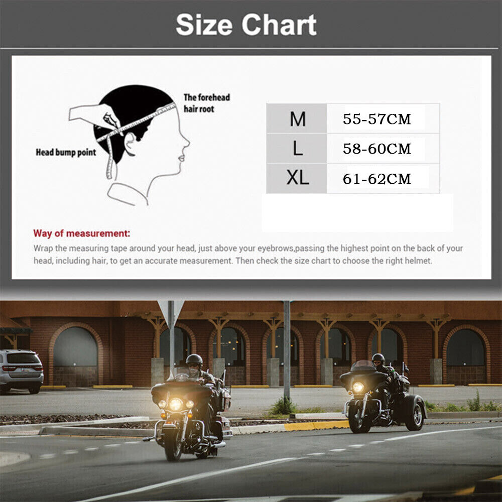 New Motorcycle Open Face Half Helmet Scooter Cap Retro Baseball Style Jet Helmet