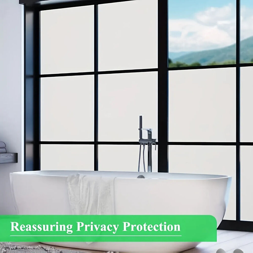 Window Privacy Films PVC Frosted Removable Home Door Sticker Opaque Static Cling