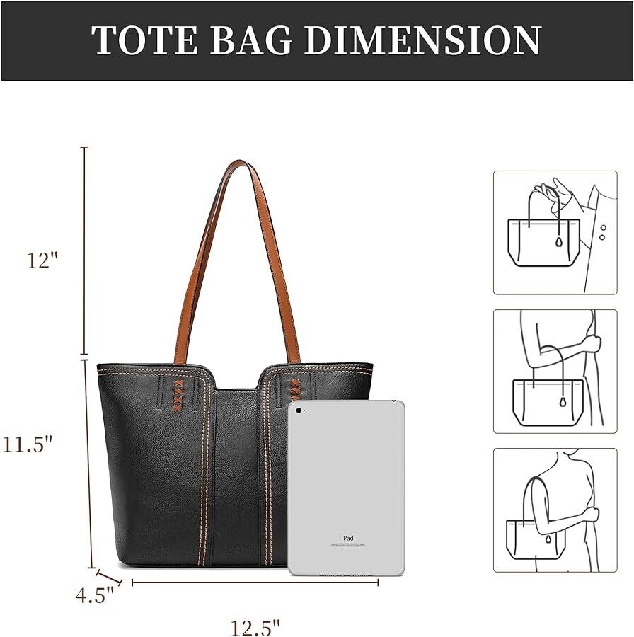 Montana West Tote Bag for Women Top Handle Satchel Purse Oversized Shoulder Hand